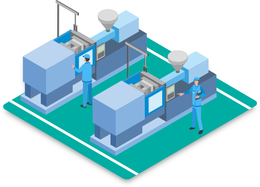 工場作業場のイラスト